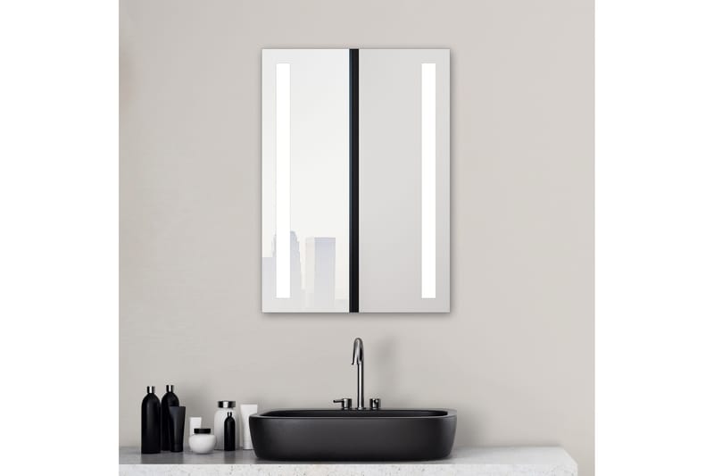 Allejaure Badrumsspegel 50x70 cm LED-belysning