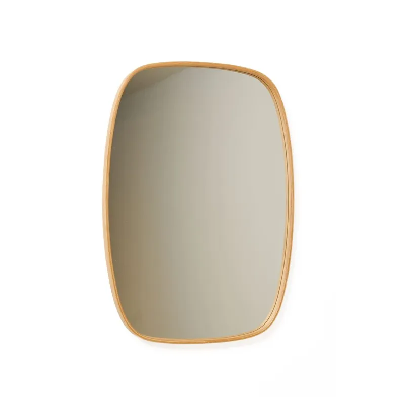 Aranfield Vägghängd Spegel Rektangulär 62 cm, Brun