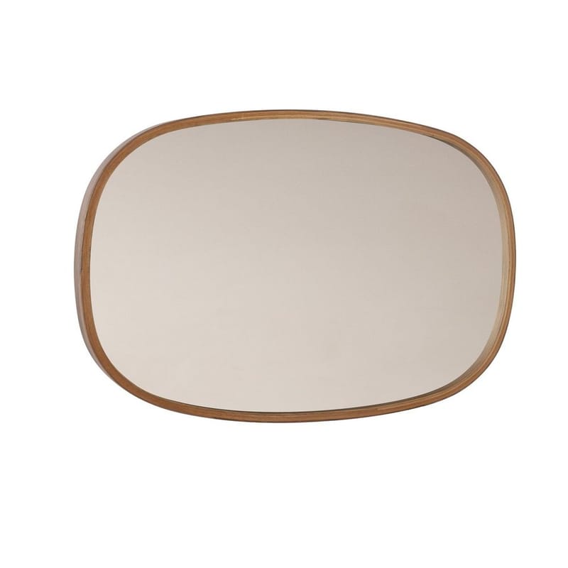 Aranfield Vägghängd Spegel Rektangulär 88 cm, Brun/Vit