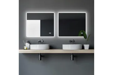 Aspsele Badrumsspegel 80x70 cm LED-belysning - Inredning & dekor - Speglar - Badrumsspegel