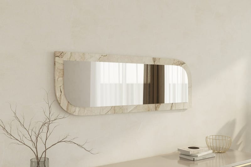 Ayana Vägghängd Spegel 40 cm - Beige - Inredning & dekor - Speglar - Väggspegel