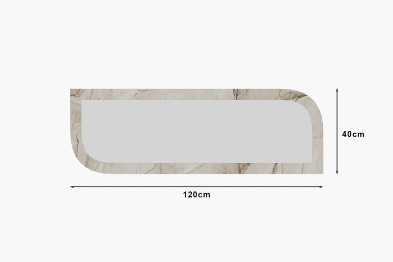 Ayana Vägghängd Spegel 40 cm - Beige - Inredning & dekor - Speglar - Väggspegel