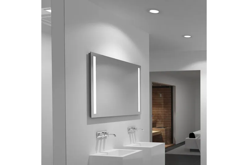 Allejaure Badrumsspegel 100x70 cm LED-belysning - Inredning & dekor - Speglar - Badrumsspegel