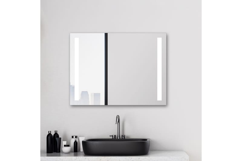 Allejaure Badrumsspegel 80x60 cm LED-belysning