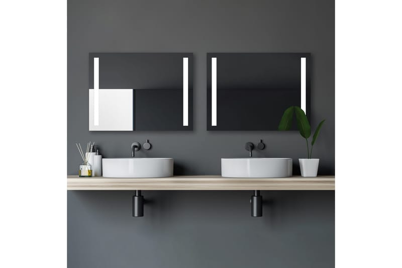 Allejaure Badrumsspegel 80x60 cm LED-belysning - Inredning & dekor - Speglar - Badrumsspegel