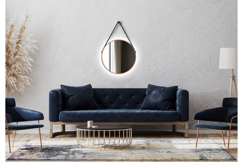 Allejaure Spegel 50 cm Rund - Koppar - Inredning & dekor - Speglar - Badrumsspegel