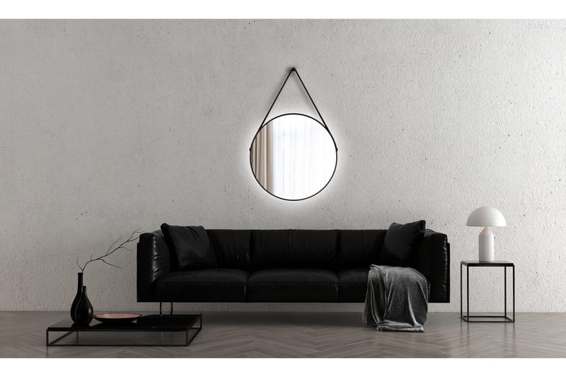 Allejaure Spegel 80 cm Rund - Svart - Inredning & dekor - Speglar - Badrumsspegel