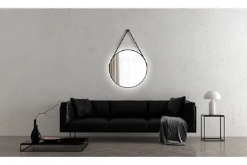 Allejaure Spegel 80 cm Rund - Svart - Inredning & dekor - Speglar - Badrumsspegel