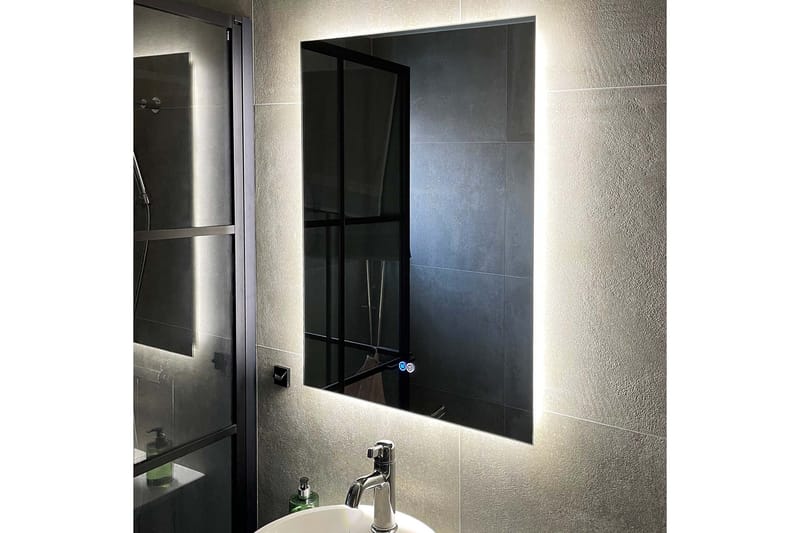 Badrumsspegel 60x80cm med LED-belysning och anti-fog - Lyfco - Inredning & dekor - Speglar - Badrumsspegel