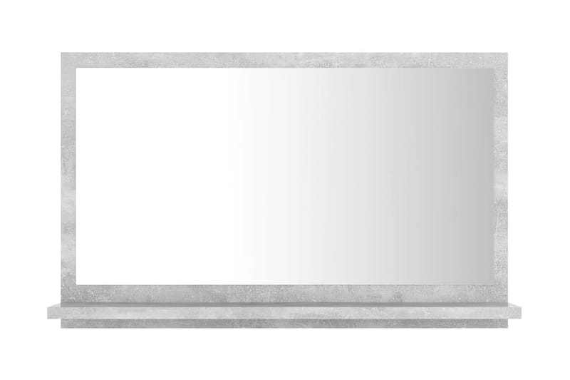 Badrumsspegel betonggrå 60x10,5x37 cm spånskiva - Grå - Inredning & dekor - Speglar - Badrumsspegel
