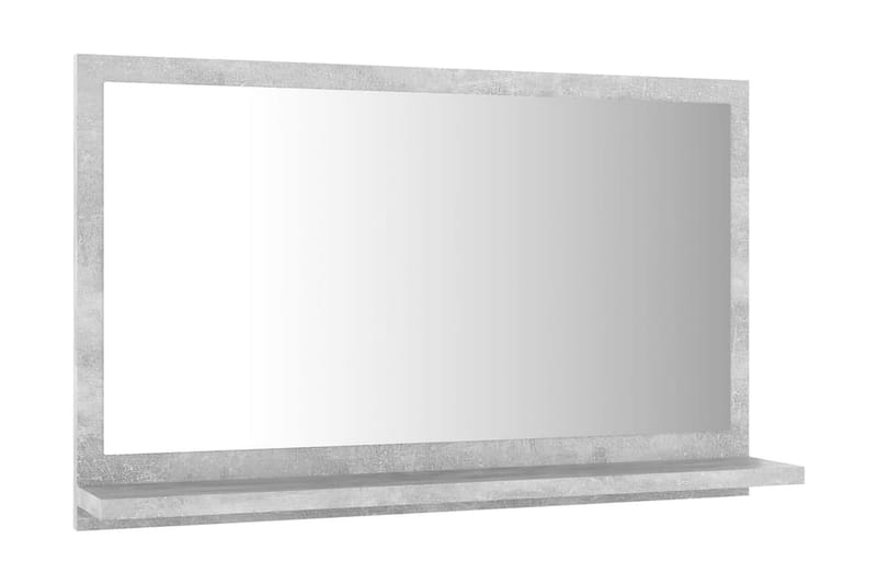 Badrumsspegel betonggrå 60x10,5x37 cm spånskiva - Grå - Inredning & dekor - Speglar - Badrumsspegel