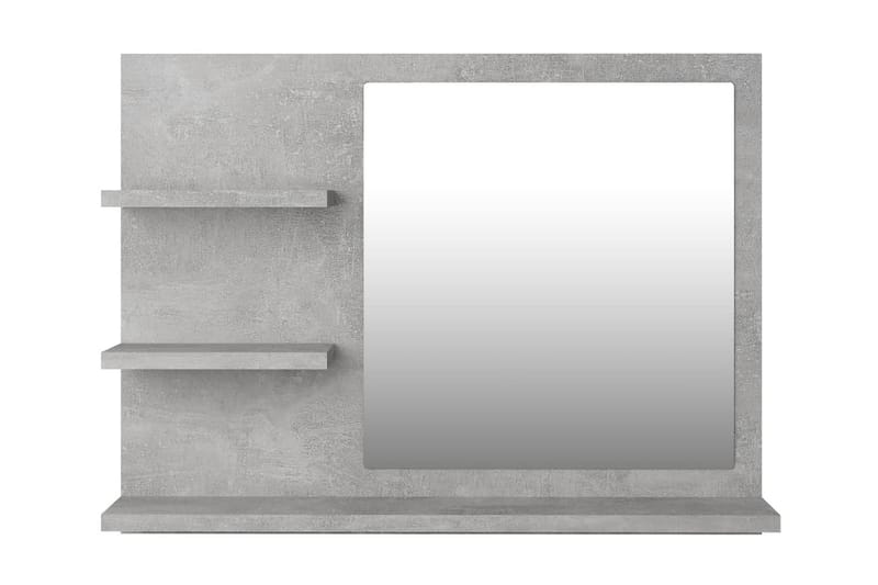 Badrumsspegel betonggrå 60x10,5x45 cm spånskiva - Grå - Inredning & dekor - Speglar - Badrumsspegel
