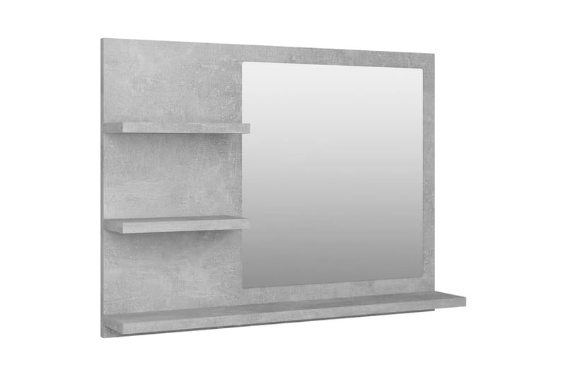 Badrumsspegel betonggrå 60x10,5x45 cm spånskiva - Grå - Inredning & dekor - Speglar - Badrumsspegel