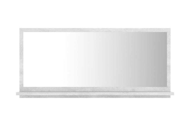 Badrumsspegel betonggrå 80x10,5x37 cm spånskiva - Grå - Badrumsspegel