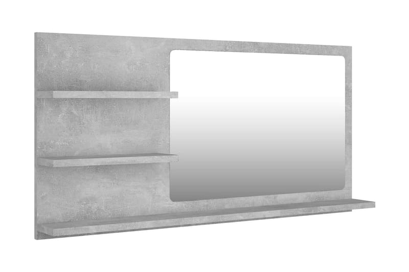 Badrumsspegel betonggrå 90x10,5x45 cm spånskiva - Grå - Inredning & dekor - Speglar - Badrumsspegel