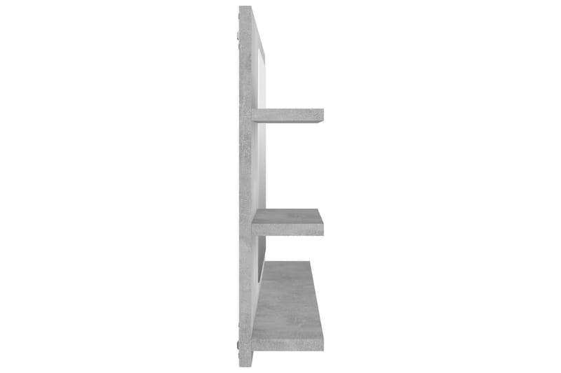 Badrumsspegel betonggrå 90x10,5x45 cm spånskiva - Grå - Inredning & dekor - Speglar - Badrumsspegel
