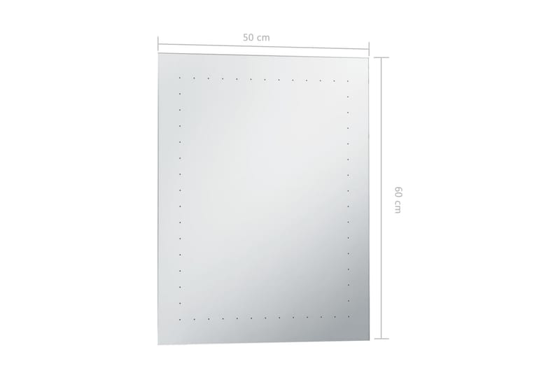 Badrumsspegel LED 50x60 cm - Silver - Inredning & dekor - Speglar - Badrumsspegel