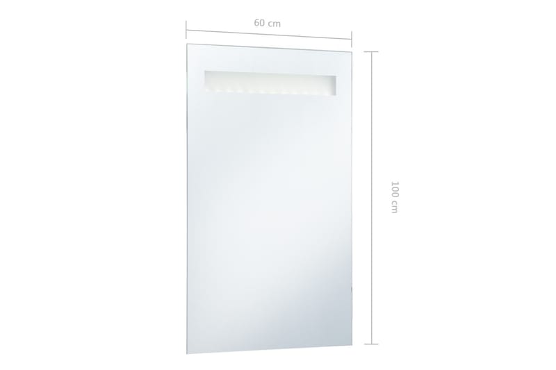 Badrumsspegel LED 60x100 cm - Silver - Badrumsspegel - Badrumsspegel med belysning