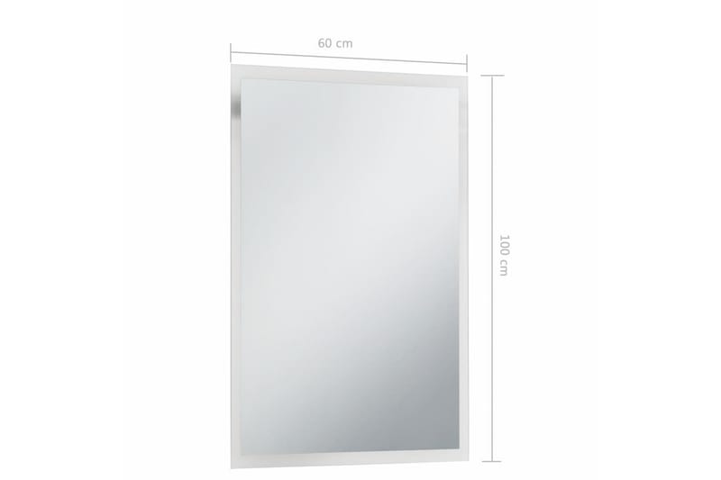 Badrumsspegel LED 60x100 cm - Silver - Inredning & dekor - Speglar - Badrumsspegel