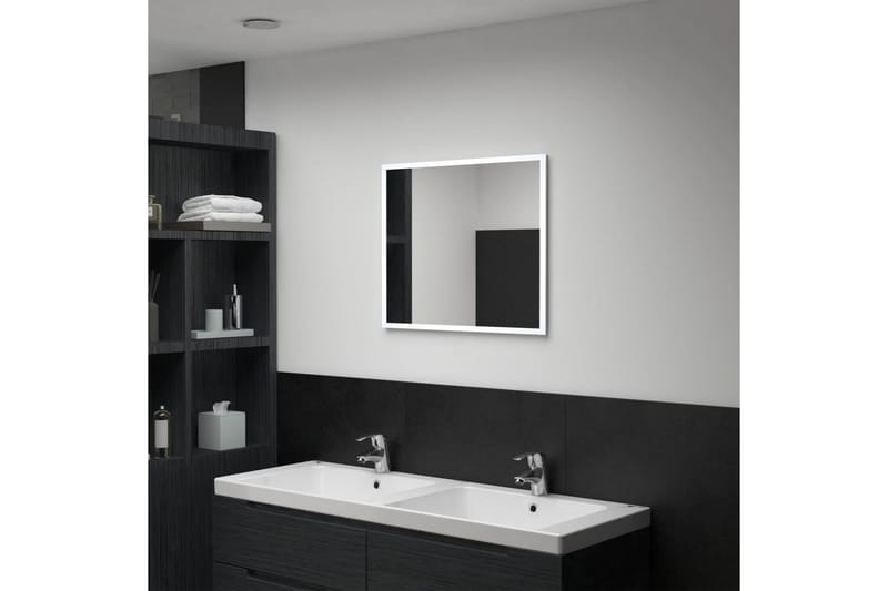 Badrumsspegel LED 60x50 cm - Silver - Inredning & dekor - Speglar - Badrumsspegel
