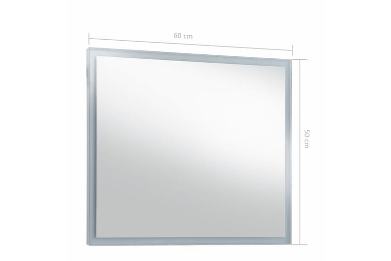 Badrumsspegel LED 60x50 cm - Silver - Inredning & dekor - Speglar - Badrumsspegel