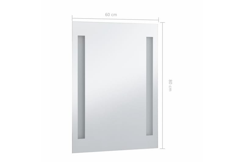 Badrumsspegel LED 60x80 cm - Silver - Inredning & dekor - Speglar - Badrumsspegel