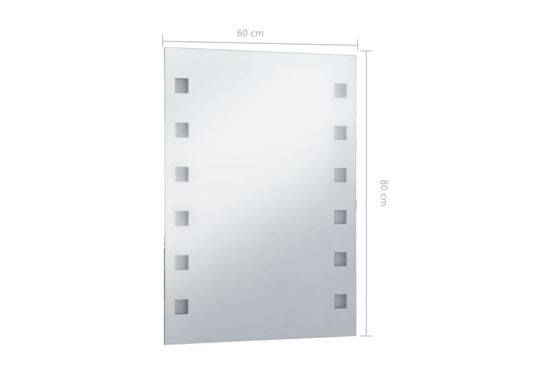 Badrumsspegel LED 60x80 cm - Silver - Inredning & dekor - Speglar - Badrumsspegel