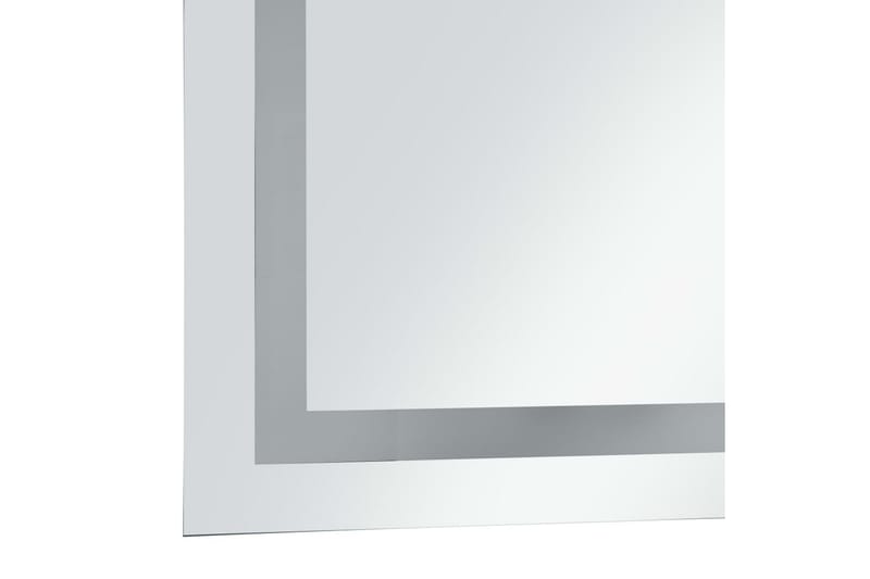 Badrumsspegel LED med touch-sensor 60x80 cm - Silver - Badrumsspegel - Badrumsspegel med belysning