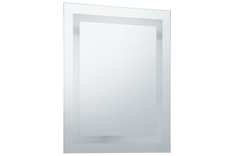 Badrumsspegel LED med touch-sensor 60x80 cm - Silver - Badrumsspegel - Badrumsspegel med belysning