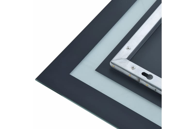 Badrumsspegel LED med touch-sensor 60x80 cm - Silver - Inredning & dekor - Speglar - Badrumsspegel