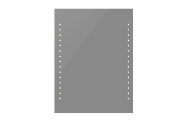 Badrumsspegel med LED-lampor 60x80 cm (LxH) - Silver - Inredning & dekor - Speglar - Badrumsspegel