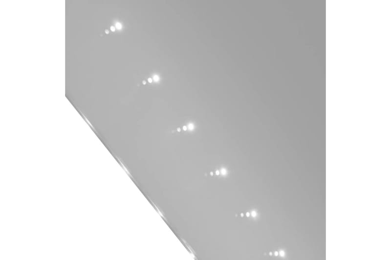 Badrumsspegel med LED-lampor 60x80 cm (LxH) - Silver - Badrumsspegel