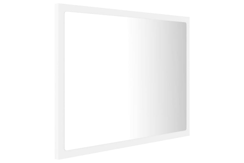 Badrumsspegel med LED vit 60x8,5x37 cm spånskiva - Vit - Inredning & dekor - Speglar - Badrumsspegel