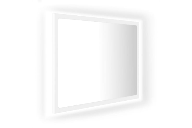 Badrumsspegel med LED vit 60x8,5x37 cm spånskiva - Vit - Inredning & dekor - Speglar - Badrumsspegel