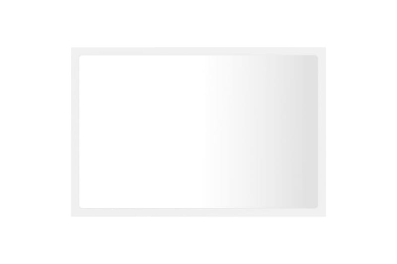 Badrumsspegel med LED vit 60x8,5x37 cm spånskiva - Vit - Inredning & dekor - Speglar - Badrumsspegel