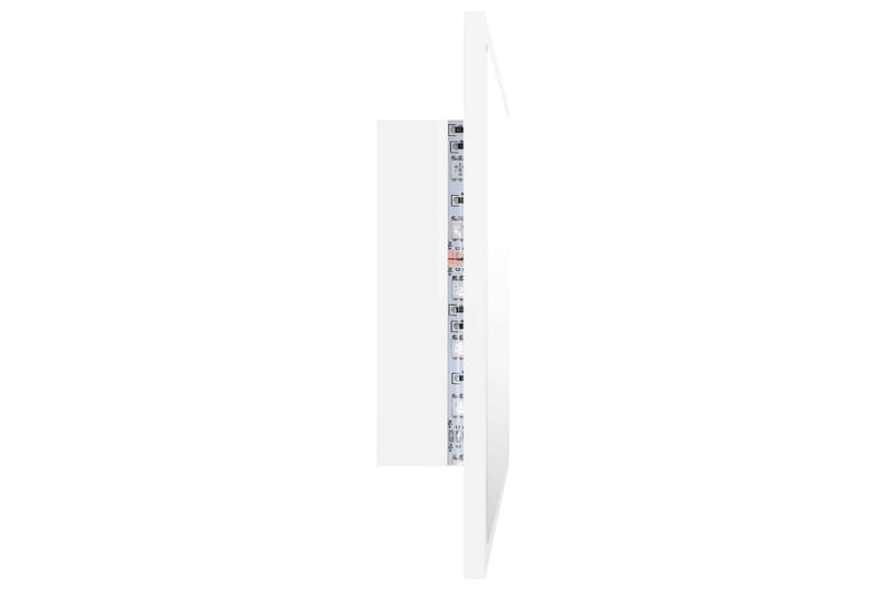 Badrumsspegel med LED vit 60x8,5x37 cm spånskiva - Vit - Inredning & dekor - Speglar - Badrumsspegel
