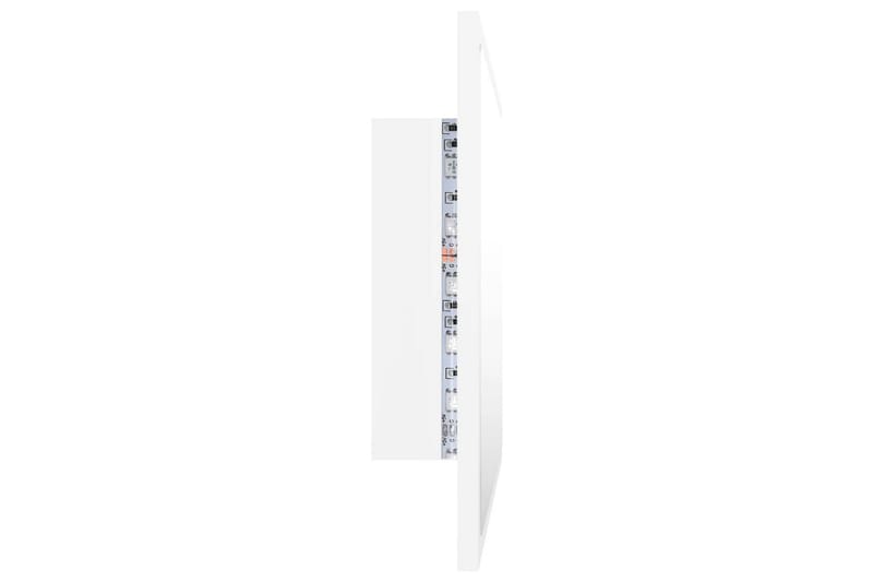Badrumsspegel med LED vit 60x8,5x37 cm spånskiva - Vit - Badrumsspegel - Badrumsspegel med belysning
