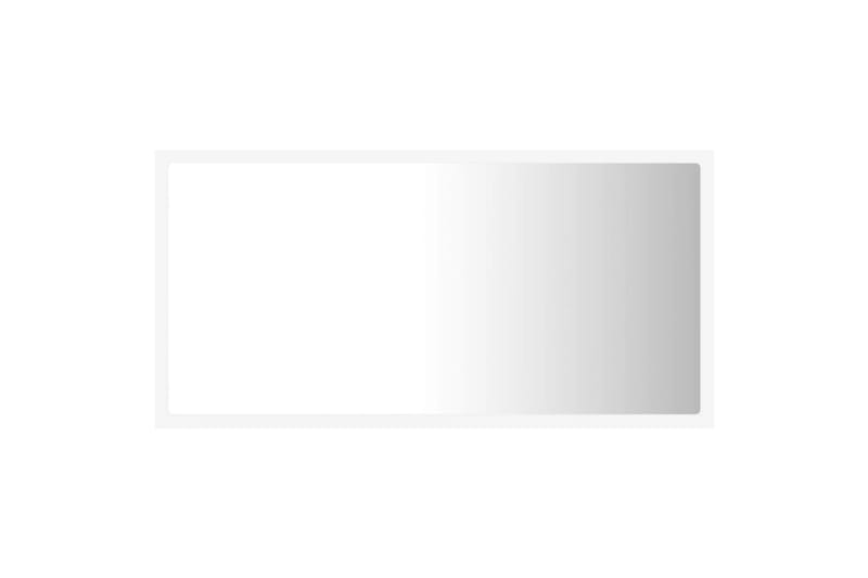 Badrumsspegel med LED vit 80x8,5x37 cm spånskiva - Vit - Inredning & dekor - Speglar - Badrumsspegel