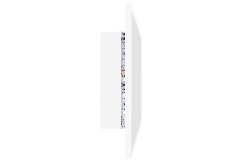 Badrumsspegel med LED vit 80x8,5x37 cm spånskiva - Vit - Inredning & dekor - Speglar - Badrumsspegel