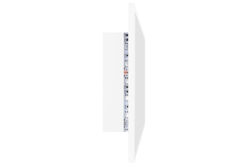 Badrumsspegel med LED vit 80x8,5x37 cm spånskiva - Vit - Badrumsspegel - Badrumsspegel med belysning
