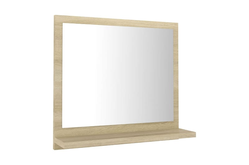 Badrumsspegel sonoma-ek 40x10,5x37 cm spånskiva - Brun - Inredning & dekor - Speglar - Badrumsspegel