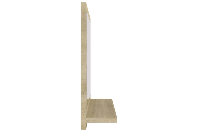 Badrumsspegel sonoma-ek 40x10,5x37 cm spånskiva - Brun - Inredning & dekor - Speglar - Badrumsspegel