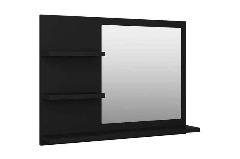 Badrumsspegel svart 60x10,5x45 cm spånskiva - Svart - Inredning & dekor - Speglar - Badrumsspegel