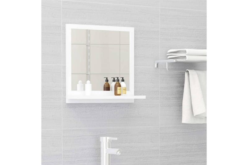Badrumsspegel vit 40x10,5x37 cm spånskiva - Vit - Inredning & dekor - Speglar - Badrumsspegel