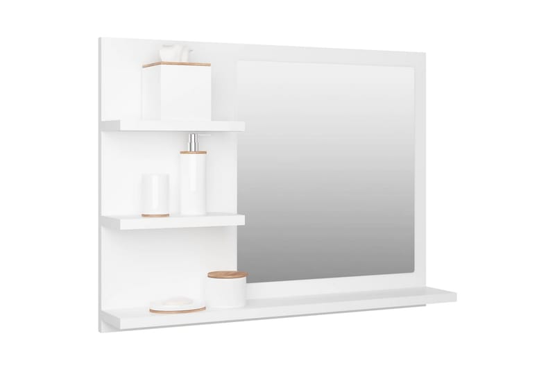 Badrumsspegel vit 60x10,5x45 cm spånskiva - Vit - Inredning & dekor - Speglar - Badrumsspegel