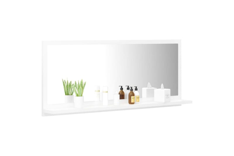 Badrumsspegel vit 90x10,5x37 cm spånskiva - Vit - Inredning & dekor - Speglar - Badrumsspegel