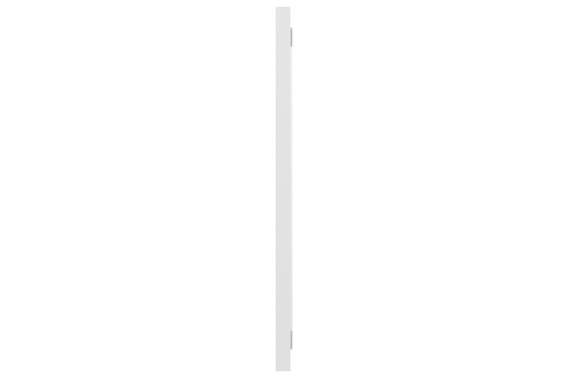 Badrumsspegel vit högglans 100x1,5x37 cm spånskiva - Vit - Badrumsspegel