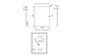 Dalkarl Spegel 80x60 cm - Silver - Inredning & dekor - Speglar - Badrumsspegel