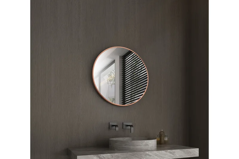 Digerberget Spegel 60 cm Rund - Koppar - Inredning & dekor - Speglar - Badrumsspegel