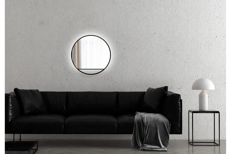 Gottsätter Spegel 60 cm Rund - Svart - Inredning & dekor - Speglar - Badrumsspegel